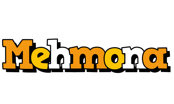Mehmona cartoon logo