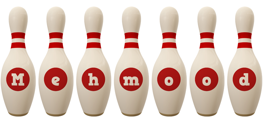 Mehmood bowling-pin logo