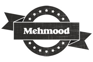 Mehmood grunge logo