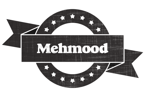Mehmood grunge logo