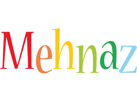 Mehnaz birthday logo