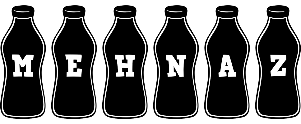 Mehnaz bottle logo