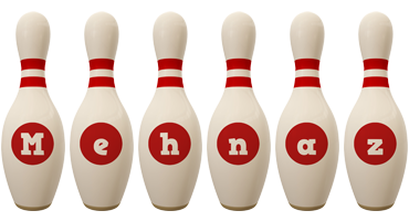 Mehnaz bowling-pin logo