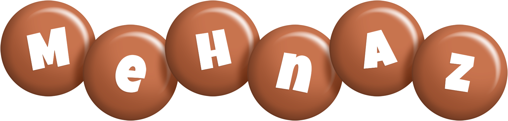 Mehnaz candy-brown logo