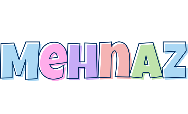 Mehnaz pastel logo