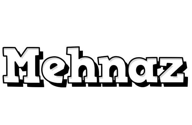 Mehnaz snowing logo