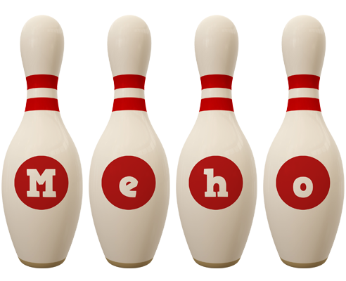 Meho bowling-pin logo