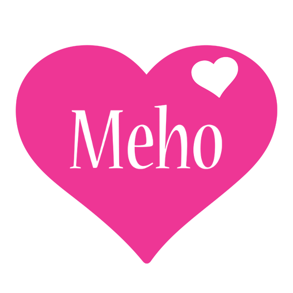 Meho love-heart logo