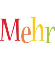 Mehr birthday logo