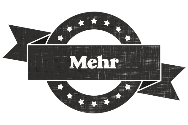 Mehr grunge logo