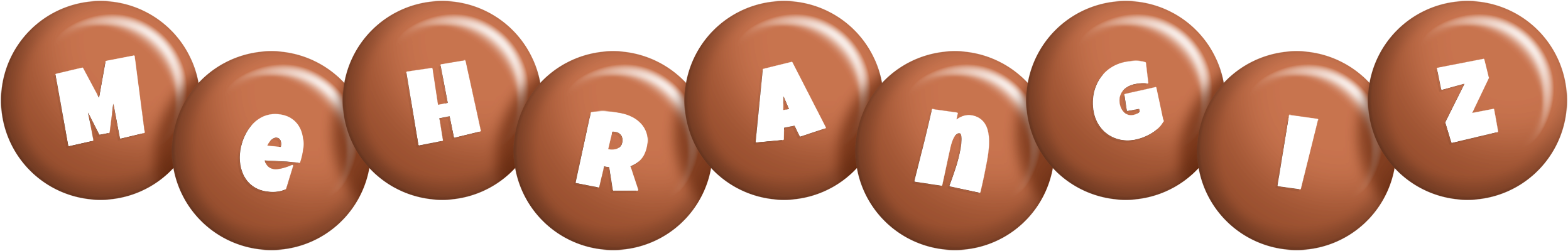 Mehrangiz candy-brown logo