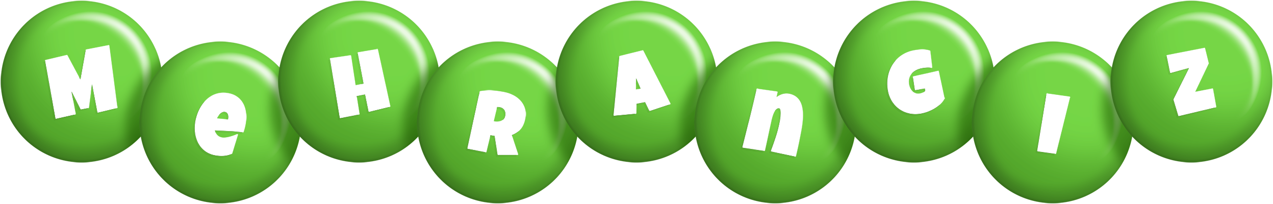 Mehrangiz candy-green logo