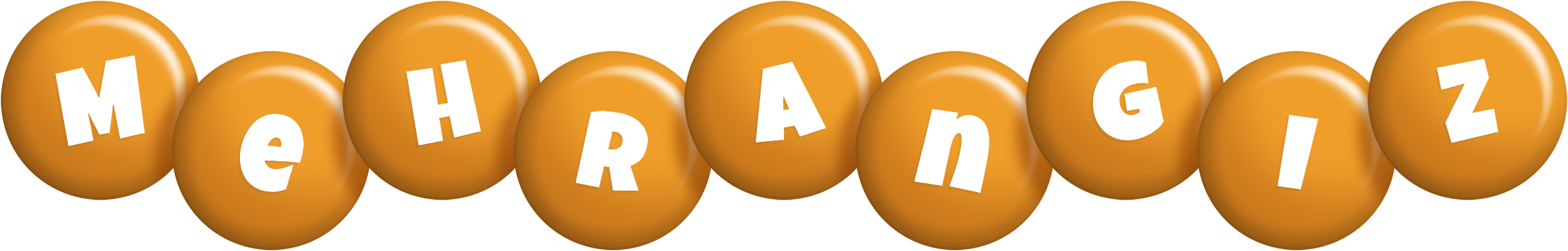 Mehrangiz candy-orange logo