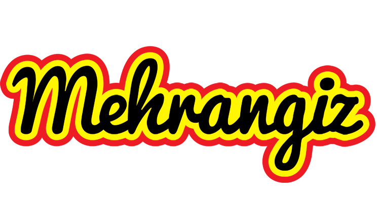 Mehrangiz flaming logo