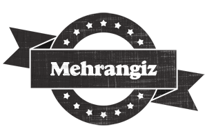 Mehrangiz grunge logo