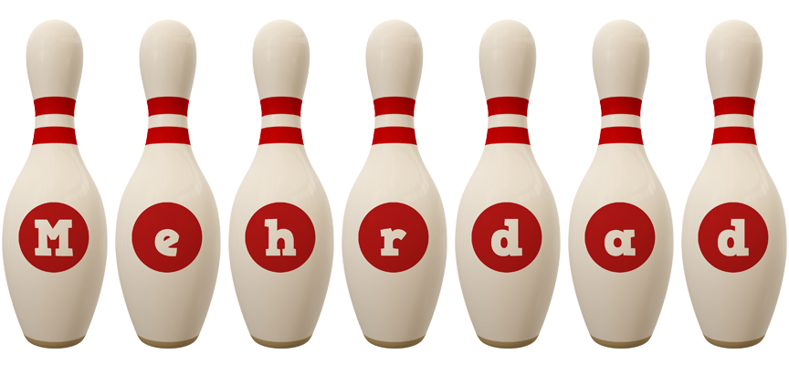 Mehrdad bowling-pin logo