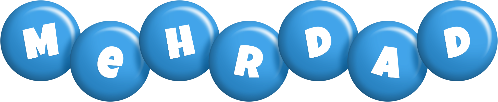 Mehrdad candy-blue logo