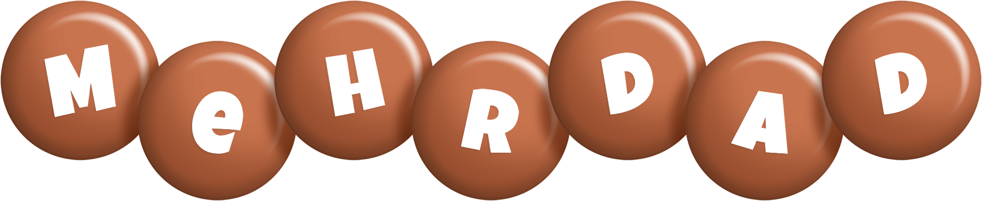 Mehrdad candy-brown logo