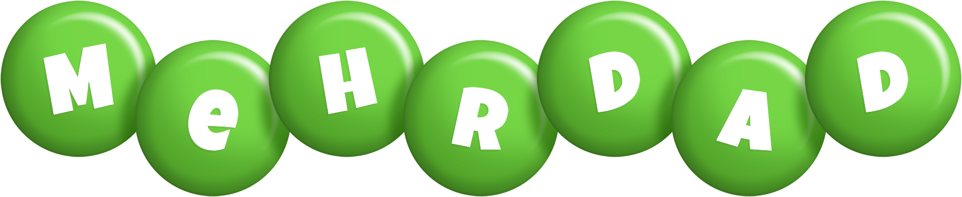 Mehrdad candy-green logo