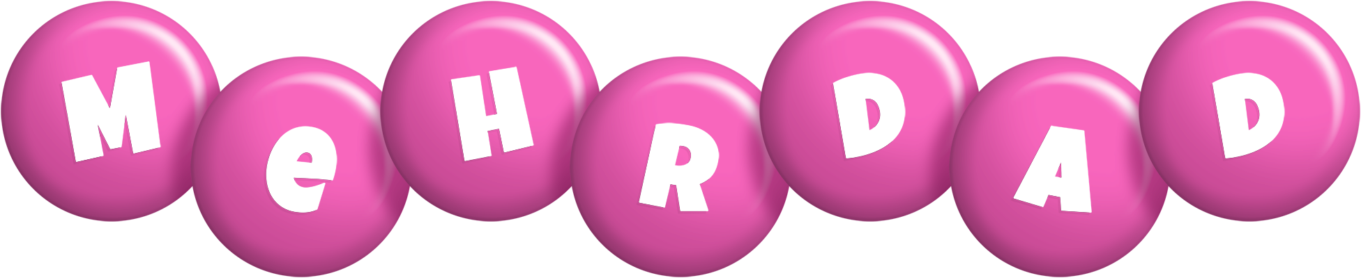 Mehrdad candy-pink logo