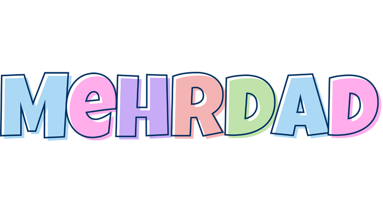 Mehrdad pastel logo
