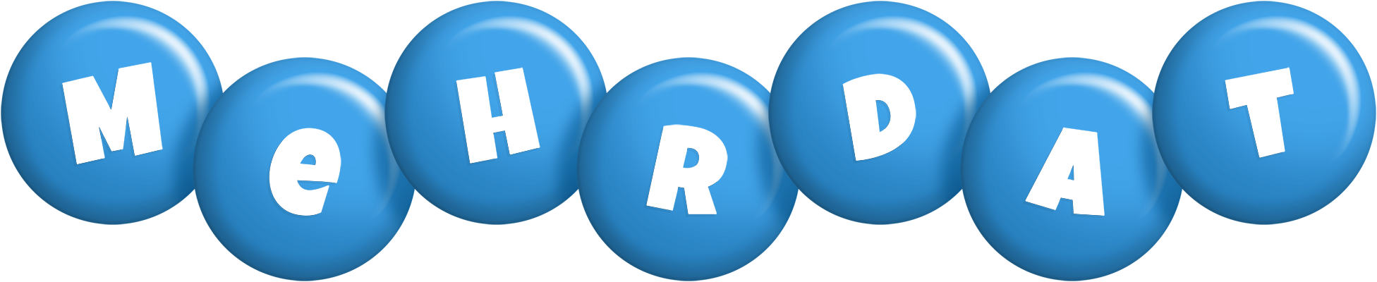 Mehrdat candy-blue logo
