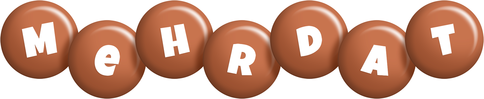 Mehrdat candy-brown logo