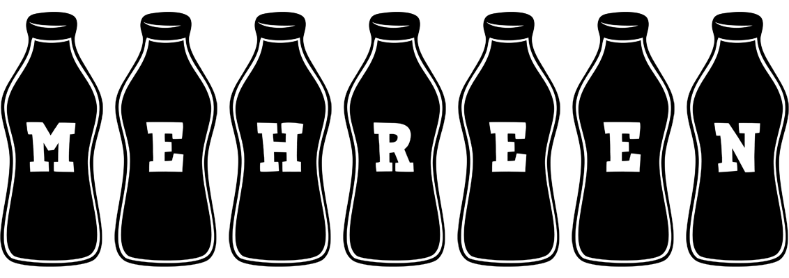 Mehreen bottle logo