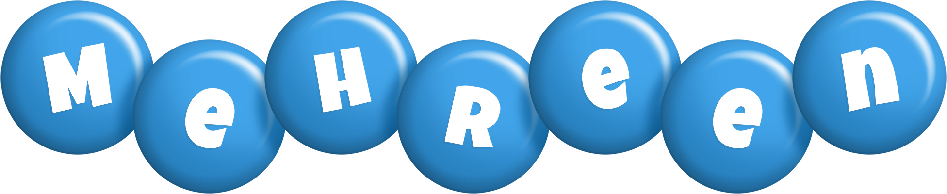 Mehreen candy-blue logo