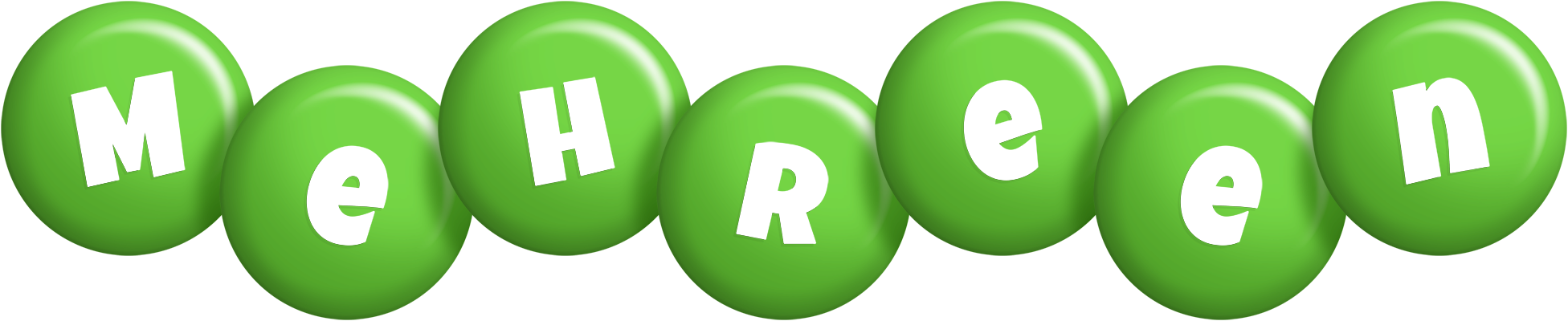Mehreen candy-green logo
