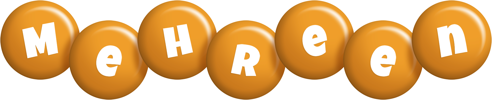 Mehreen candy-orange logo