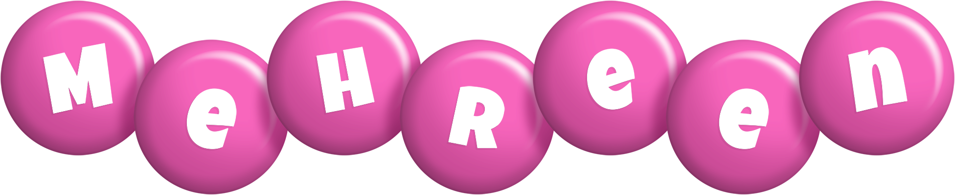 Mehreen candy-pink logo