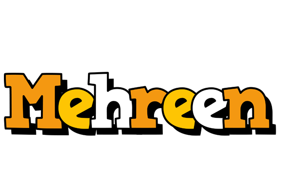 Mehreen cartoon logo