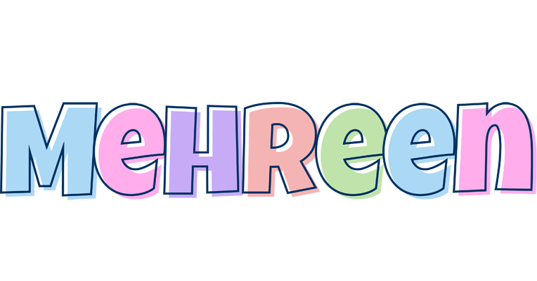 Mehreen pastel logo