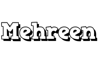 Mehreen snowing logo