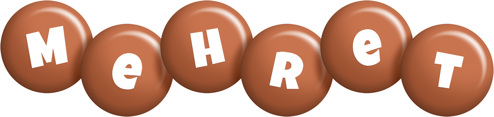 Mehret candy-brown logo