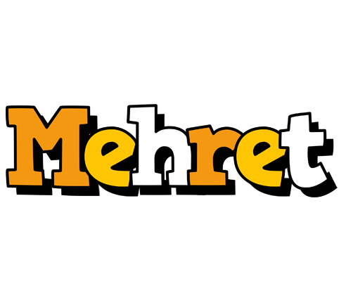 Mehret cartoon logo