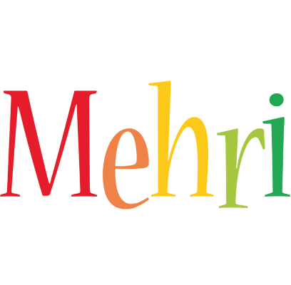 Mehri birthday logo