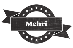 Mehri grunge logo