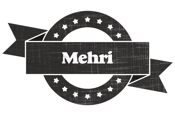 Mehri grunge logo