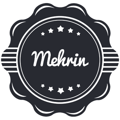 Mehrin badge logo
