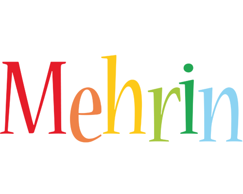 Mehrin birthday logo
