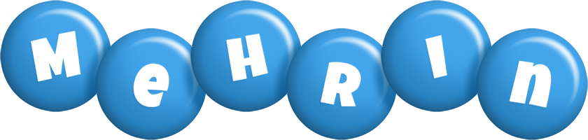 Mehrin candy-blue logo