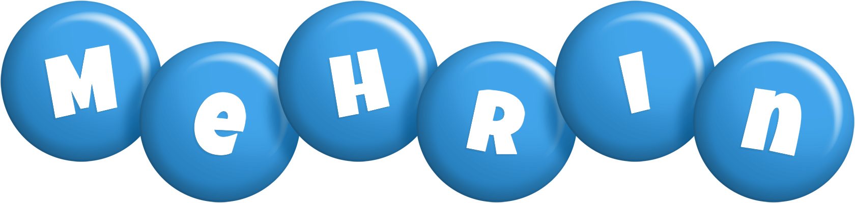 Mehrin candy-blue logo