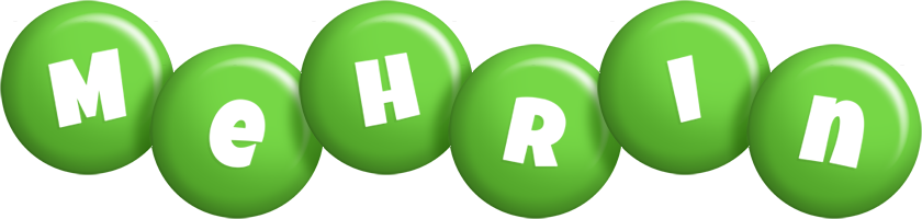 Mehrin candy-green logo