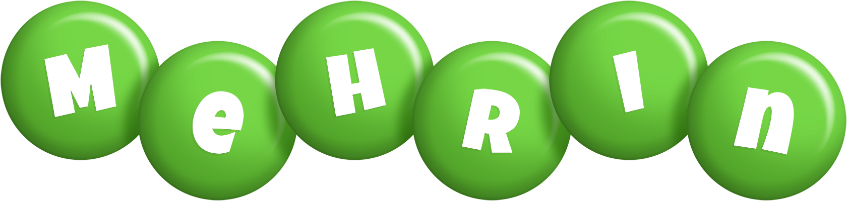 Mehrin candy-green logo