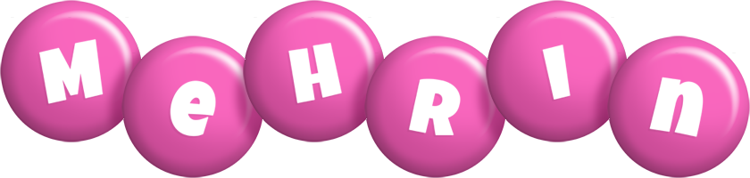 Mehrin candy-pink logo