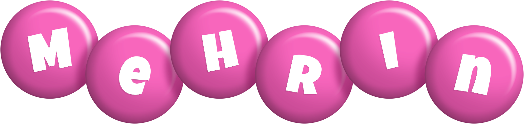 Mehrin candy-pink logo