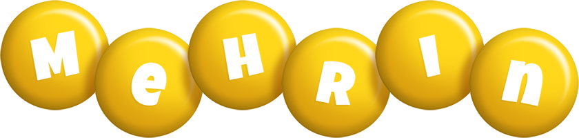 Mehrin candy-yellow logo