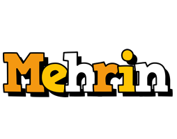 Mehrin cartoon logo